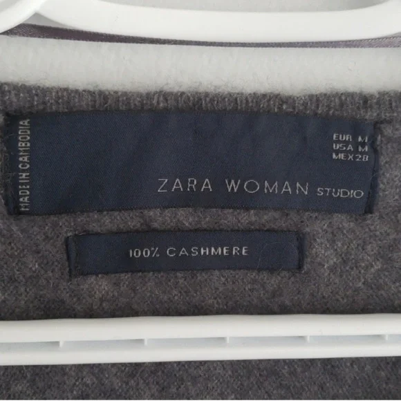 Zara Cashmere Oversized Batwing Sweater - Picture 8 of 8